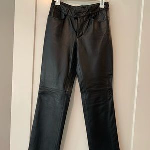 Gorgeous 100% leather I.N.C. pants with liner. Perfect condition. High waist.